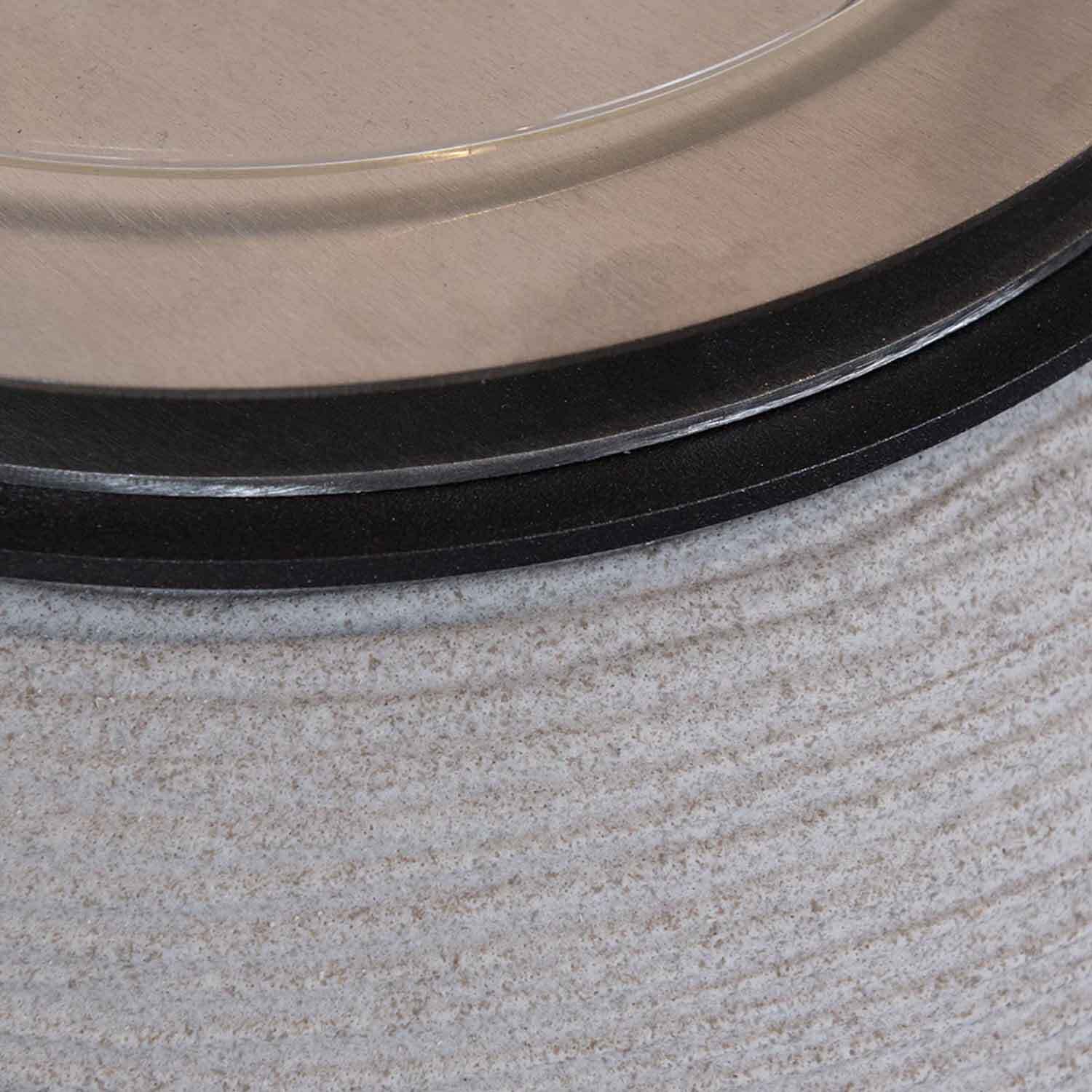 Botticelli - Camino a bioetanolo da terra, braciere da giardino Ø 40xH54 cm, colore beige