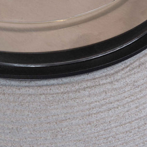 Botticelli - Camino a bioetanolo da terra, braciere da giardino Ø 40xH54 cm, colore beige