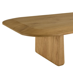 AMY - Table basse organique L147xH28cm en bois de mindi