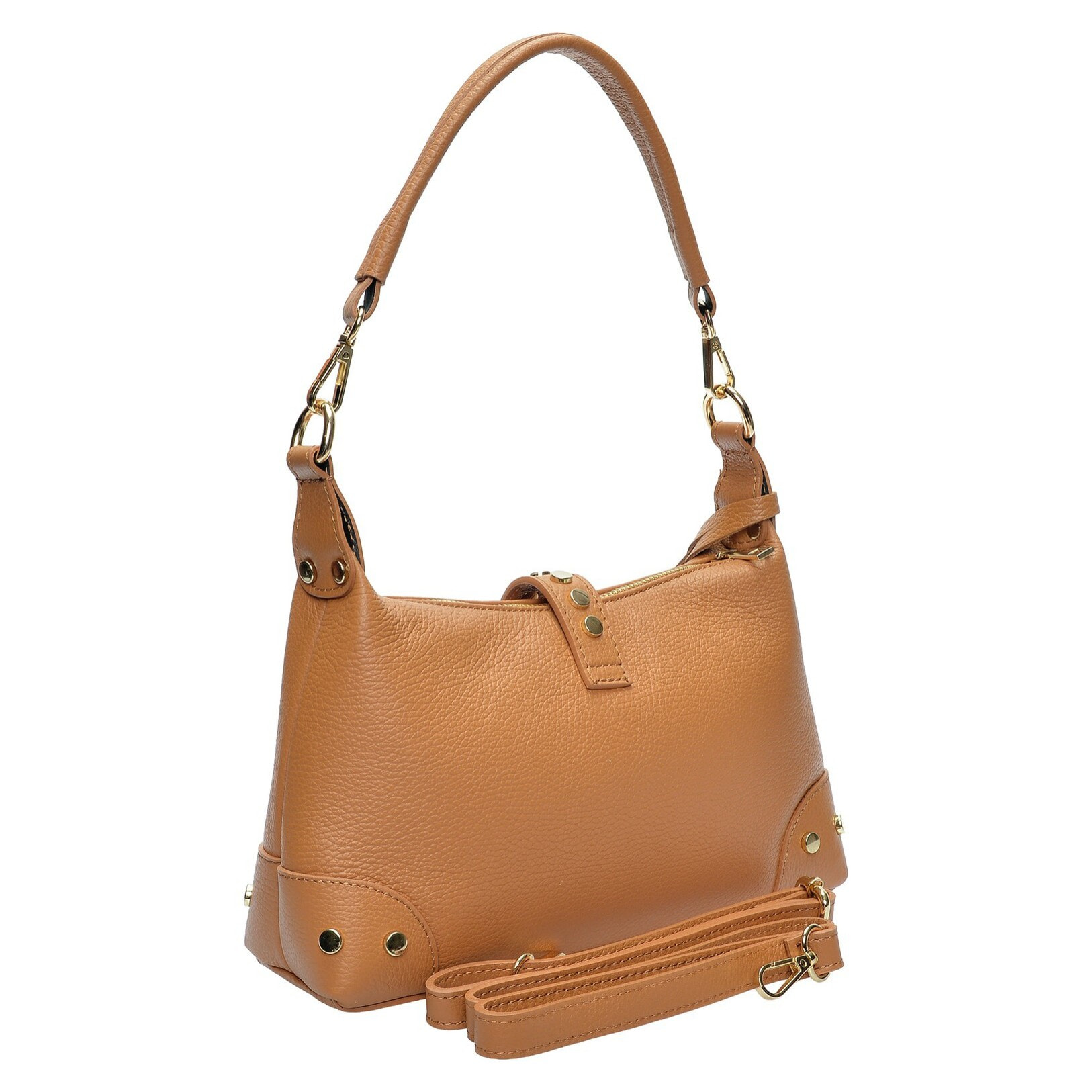 Borsa a tracolla Anna Luchini Cammello