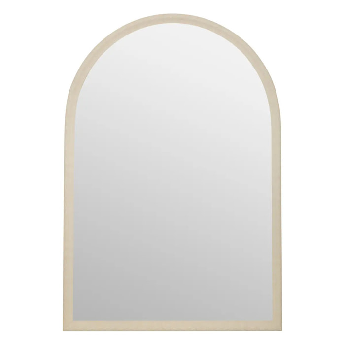 Miroir mural Calypso gris perle 96x66cm