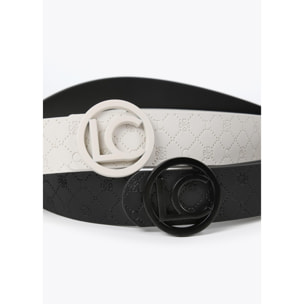 Cintura double face monogrammi LC