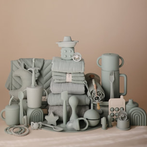 Mushie Sonajero Silicona Bebé Solid