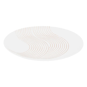 Lot de 6 Assiette dessert Sky lounge blanc D19xH2,1cm