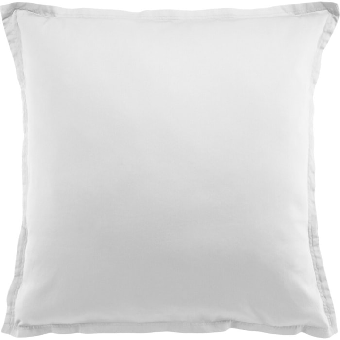 Paire de Taies D'oreiller 1pcs 100% Satin De Coton 105 Fils Blanc