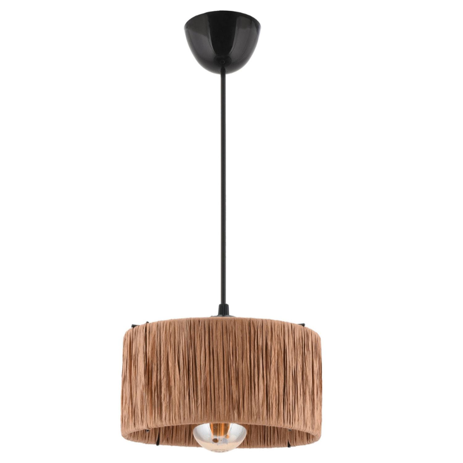 HUGO - Suspension filaire en raphia et métal