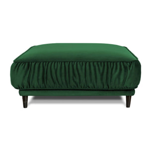 Pouf taille L Fiorenzo Velours Vert