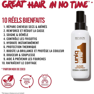 UNIQONE™ - Masque spray Sans Rinçage 10 Bienfaits Coco 150 ml