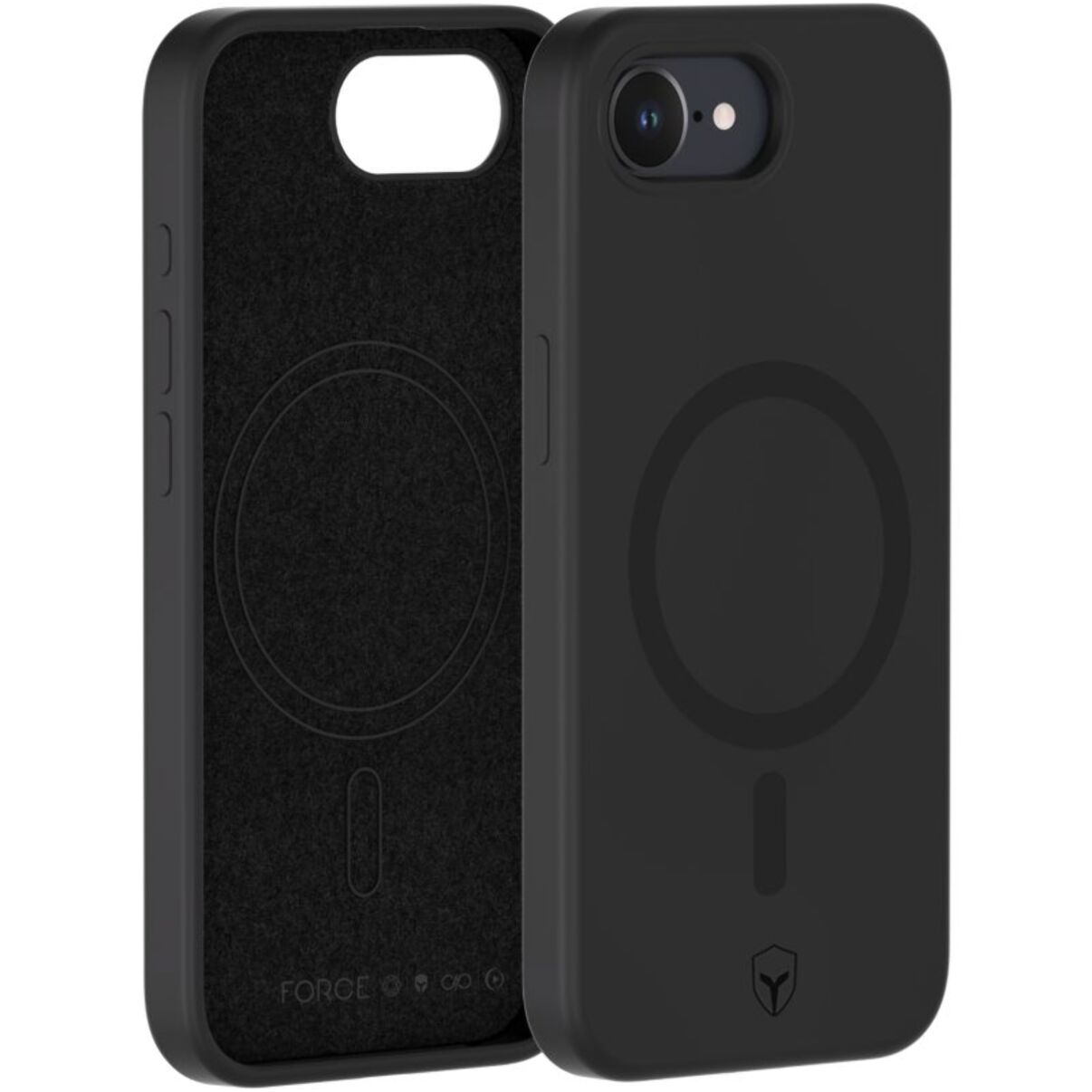 Coque FORCE CASE iPhone 16e/17e silicone Noire