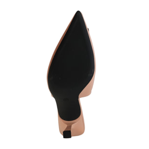 Decolletè slingback verniciate con dettaglio in metallo