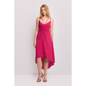 Kocca - Abito asimmetrico in lurex Donna