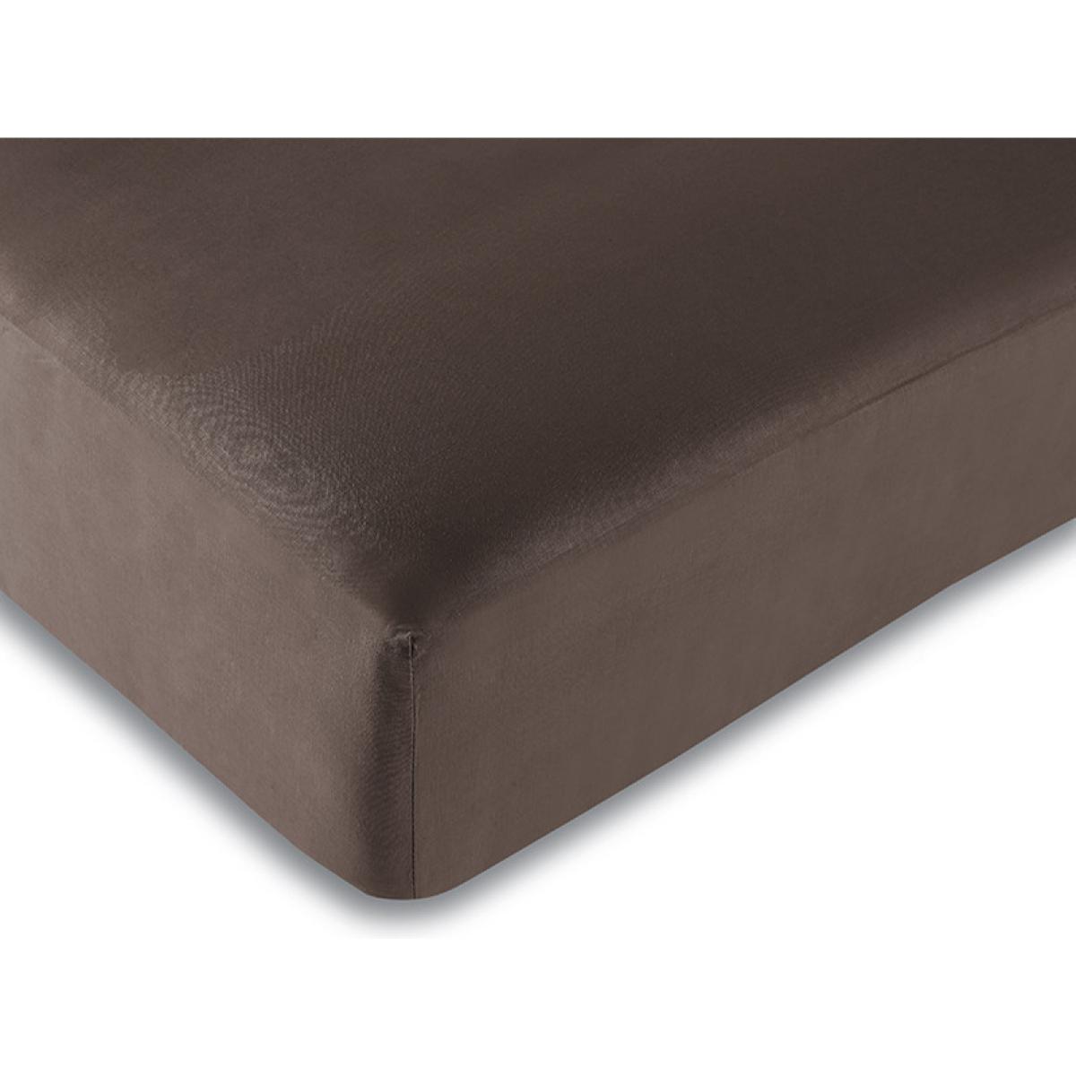 Drap housse Choco / 100% coton / 57 fils/cm²