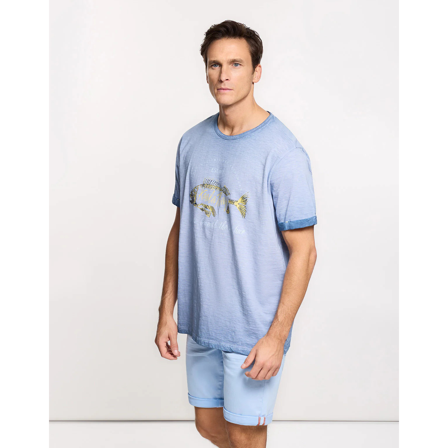 Camiseta Manga Corta Azul - Lapse