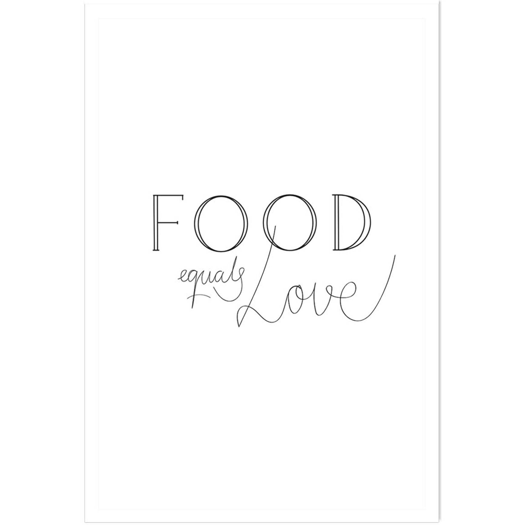 Affiche  food love Affiche seule