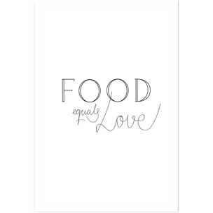 Affiche  food love Affiche seule