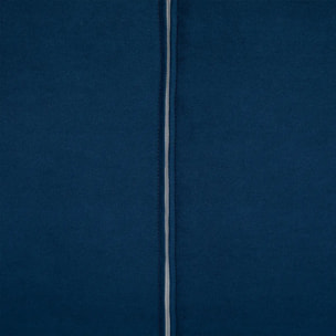Module chauffeuse "Kiona" en velours 99x75cm bleu