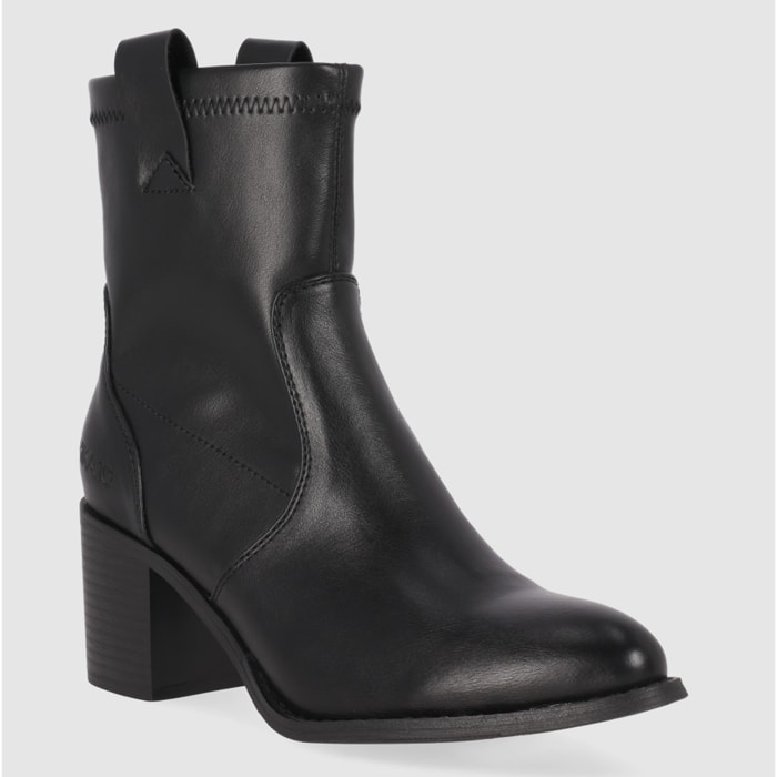 Botines - Negro - Tacón: Bajo