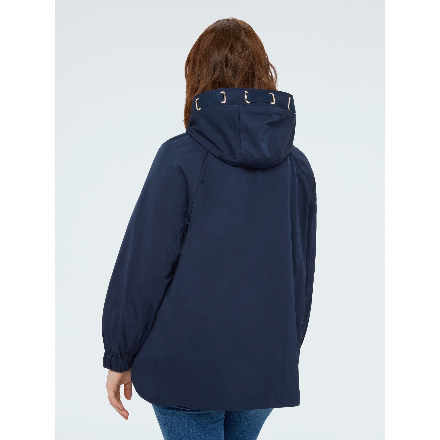 Fiorella Rubino - Parka con capucha y maxi cordón - Azul