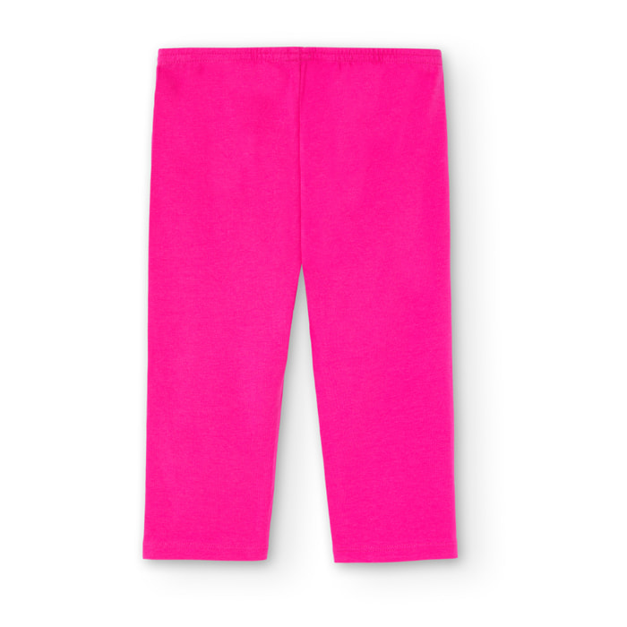 Leggings pirata para niña estampada de color rosa, Top, niña