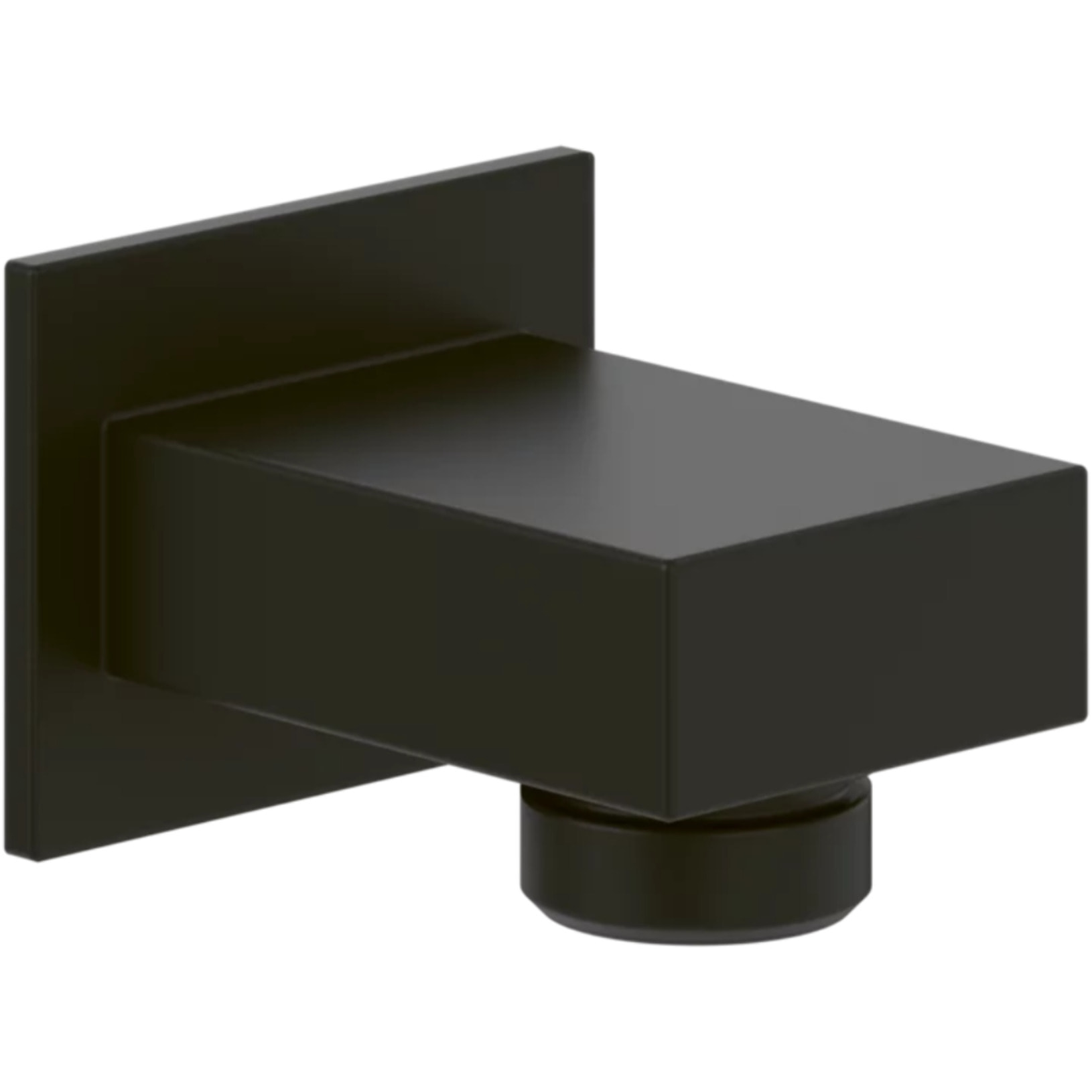 Coude de raccordement mural Universal rectangle Matt Black