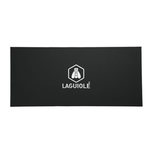 Couteau d'office noir damas   avec étui - "Core"