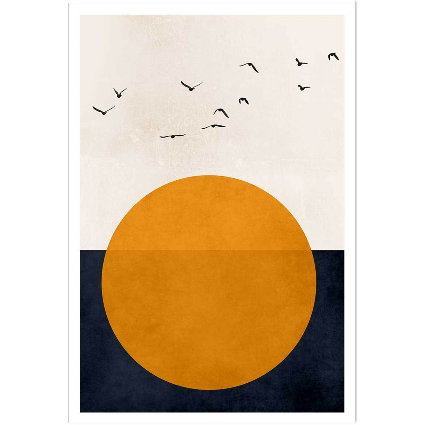 Affiche paysage Soleil couchant Affiche seule