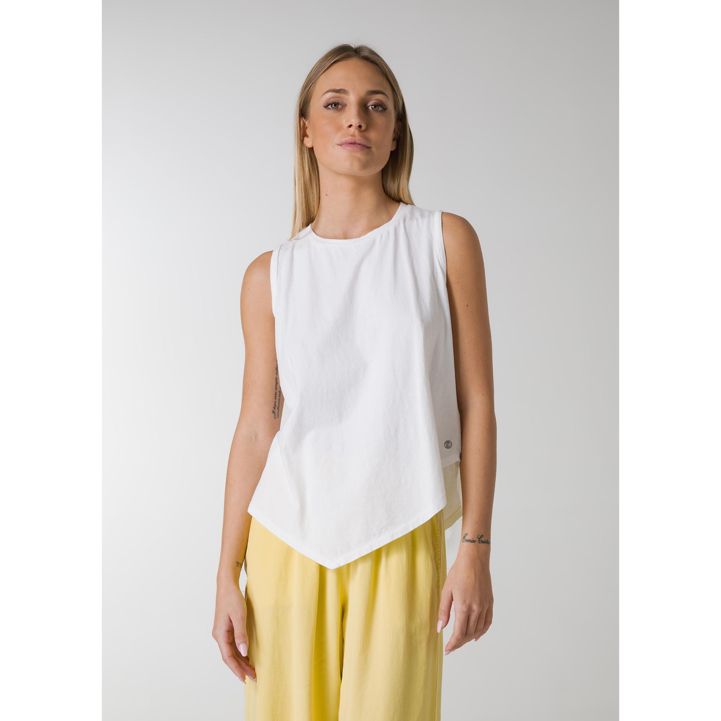 DEHA - Canottiera ASYMMETRICAL TANK TOP in cotone per donna