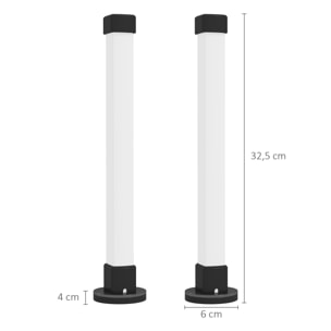 Conjunto de Lámparas de Mesa Inteligente Lámparas de Mesa LED con Control Remoto App Bluetooth Sincronización con Música y Temporizador para Salón Sala de Juegos Dormitorio Blanco