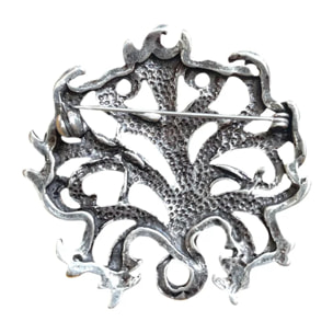 Broche Drago en plata chapado 5cm