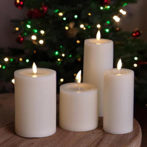 Candela cera - Pezzi 4 - 10xH10x10cm - Bianchi Dino SpA