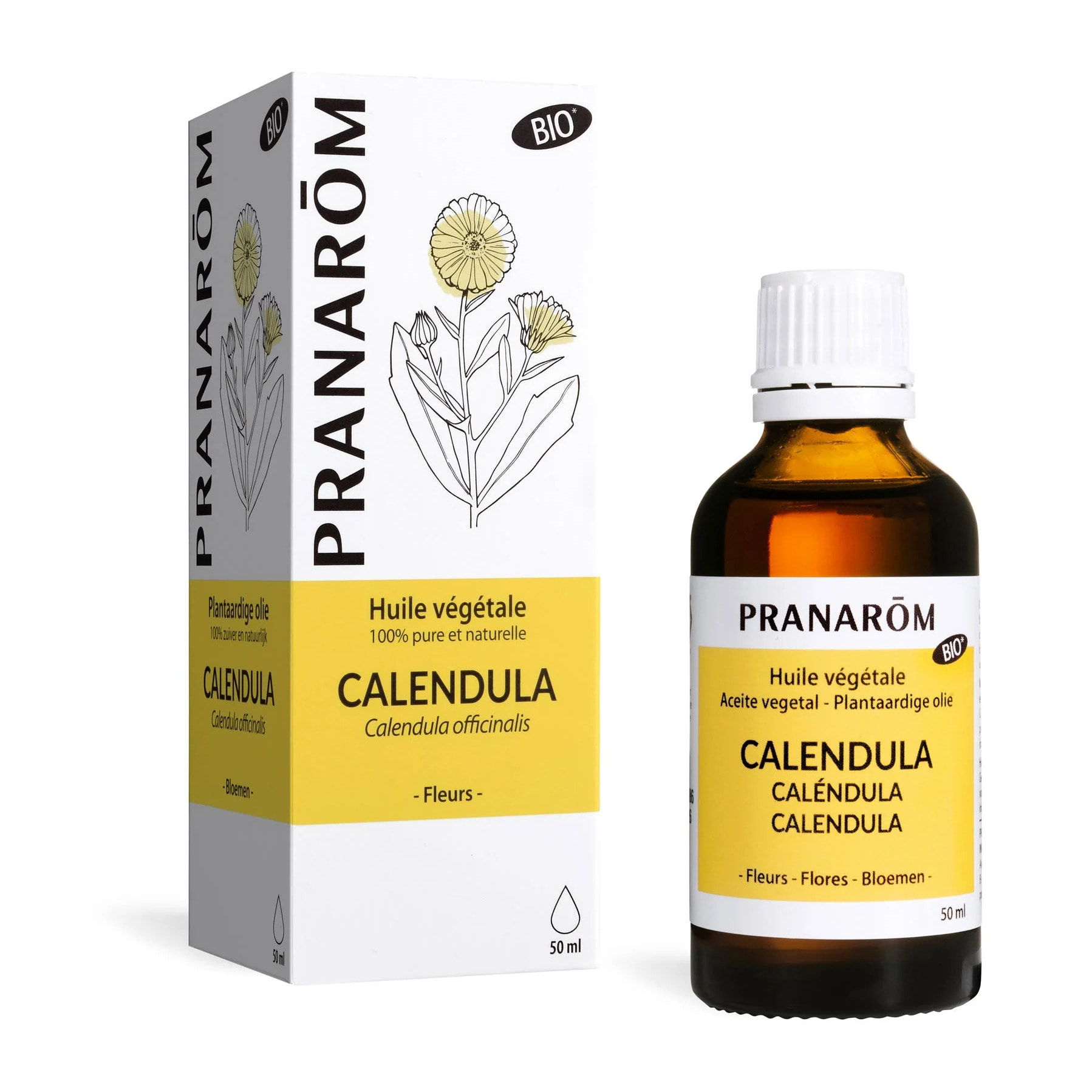 Pranarom - Huile Végétale de Calendula - Bio - 50 ml