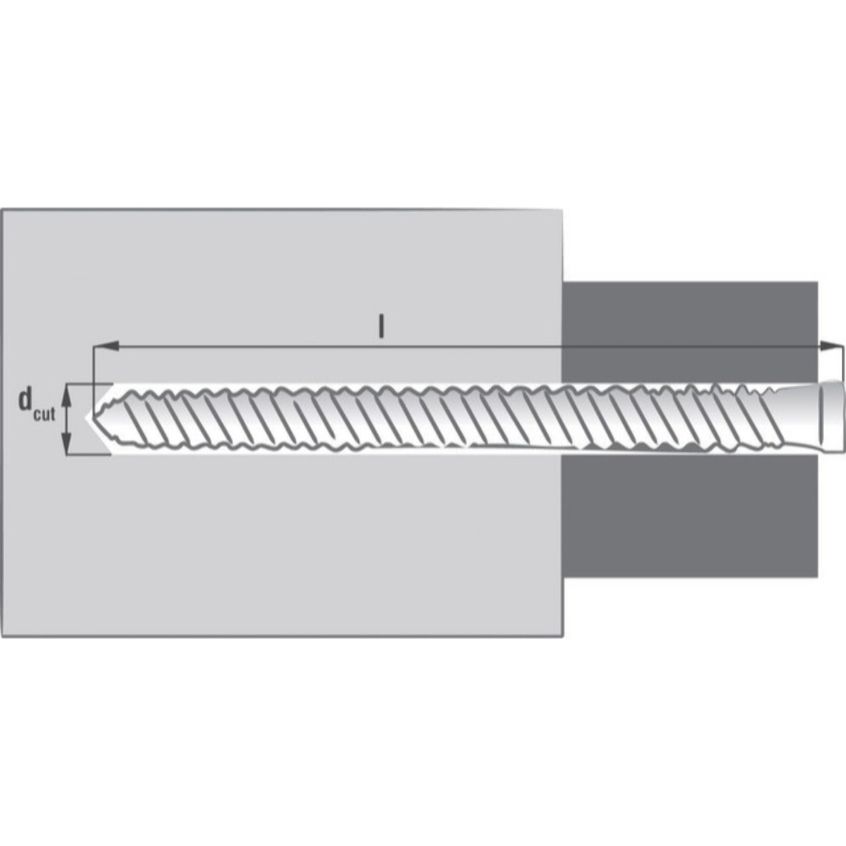 Boîte 50 Vis fixation directe RX 7.5x100 mm SCELL-IT - Tête ronde fine - 6 pans creux - RX100