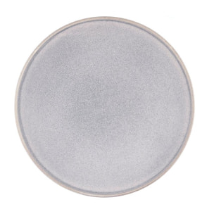 Assiette STONE Ø27,5cm - 6 pièces - Gris lune