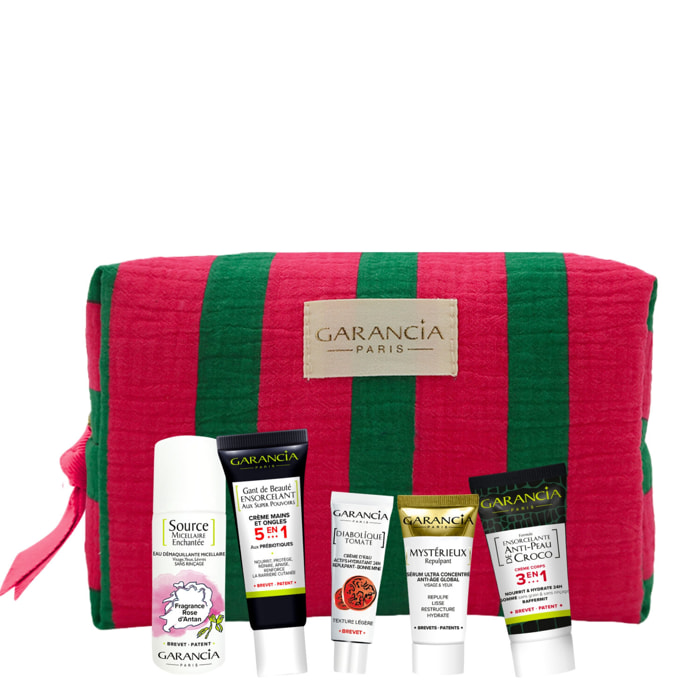 Rituel de soins découverte - Coffret 5 Produits + Trousse