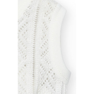 Body cruzado bebé sin mangas perlé