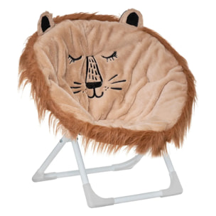 Fauteuil enfant pliant "Lion" - marron