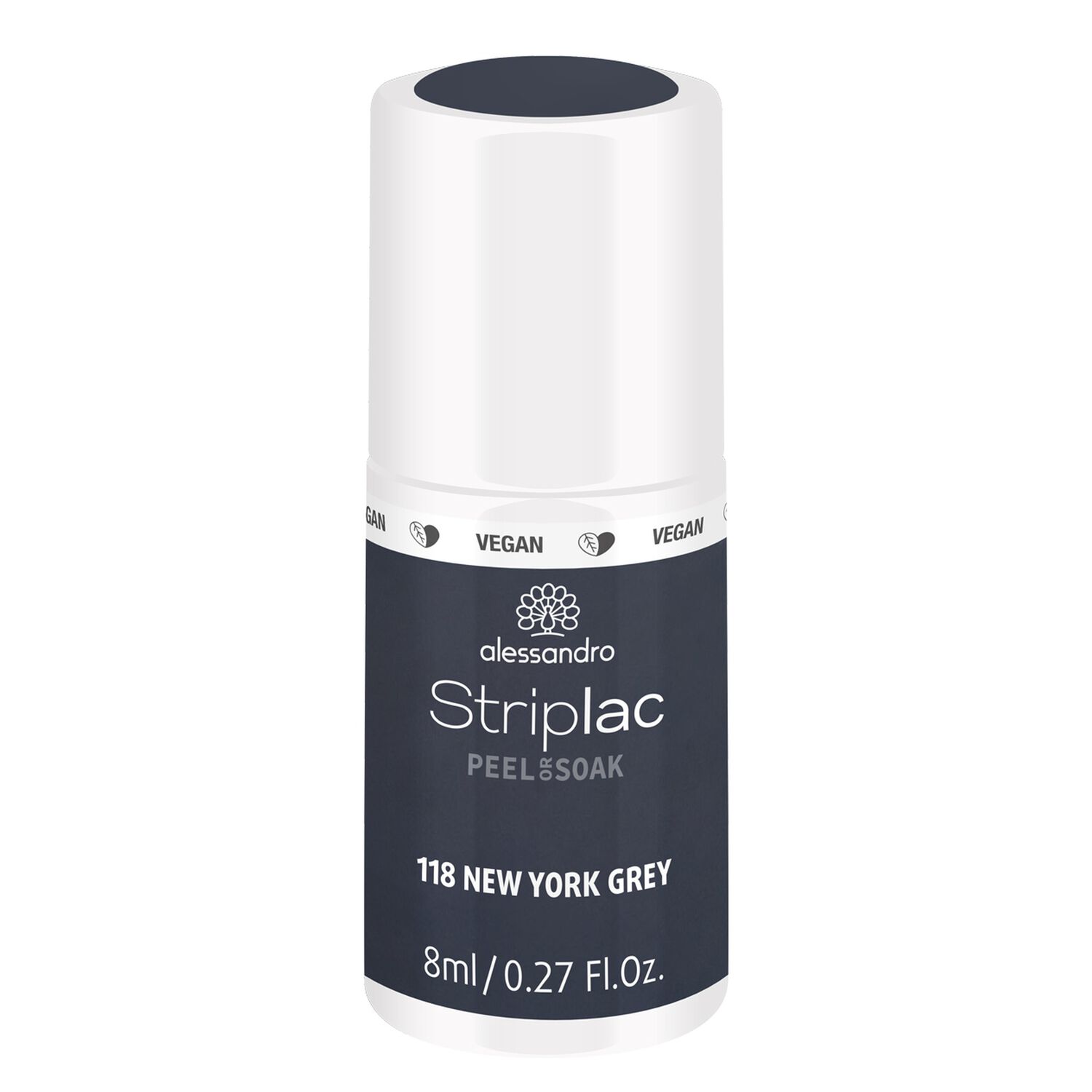 Striplac Peel or Soak - Vernis Semi-permanent - 118 New York Grey 8 ml