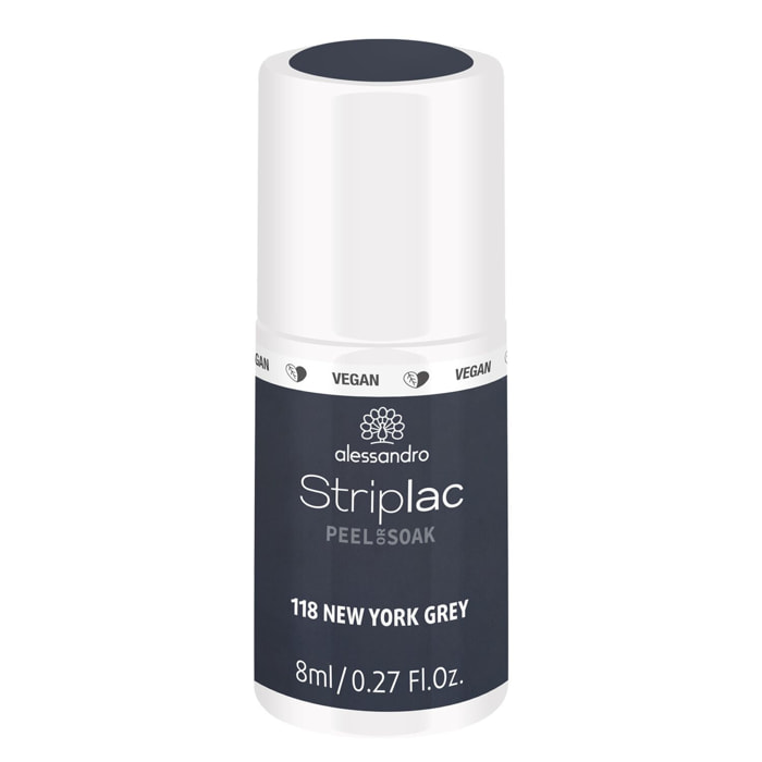 Striplac Peel or Soak - Vernis Semi-permanent - 118 New York Grey 8 ml
