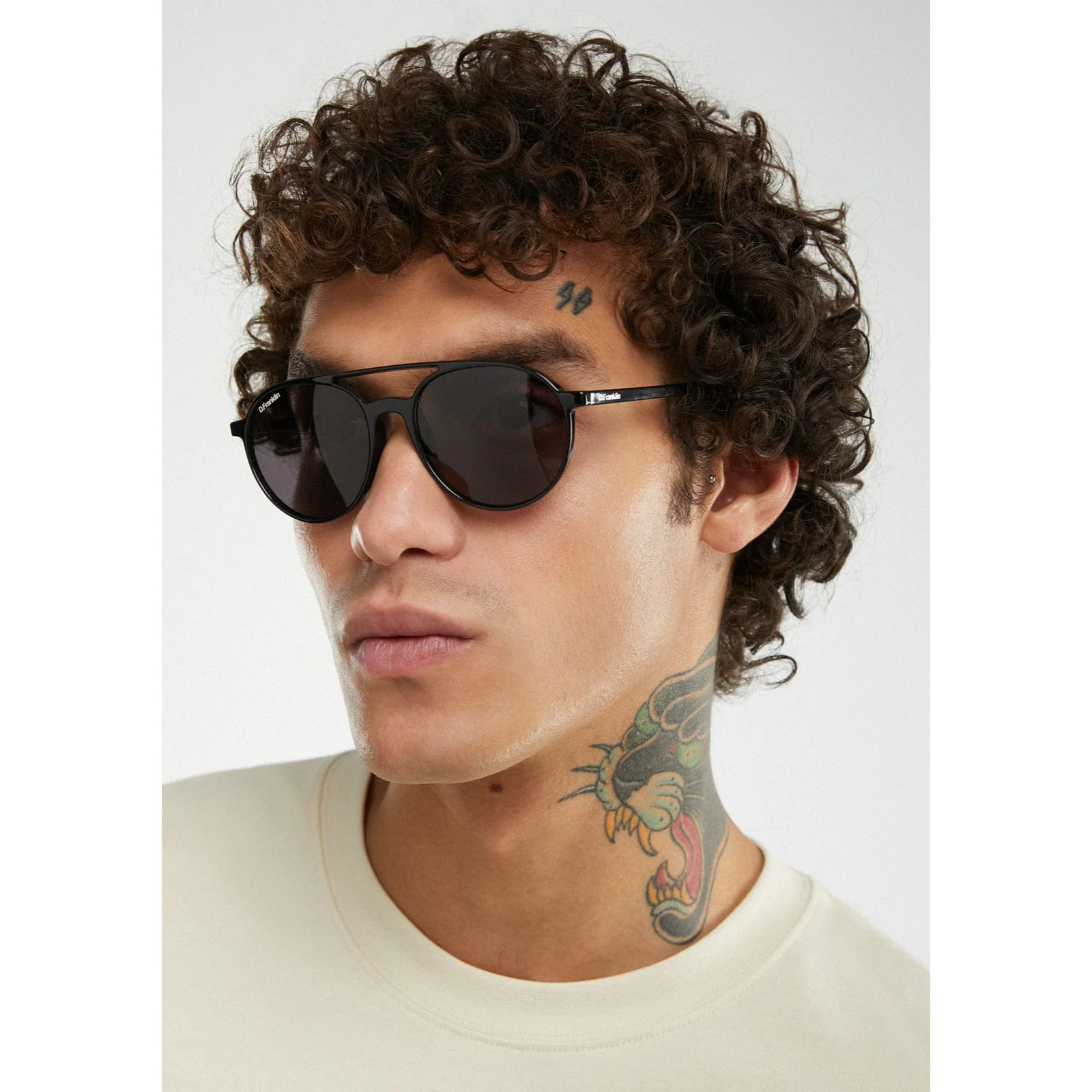 Gafas de Sol America Round Black / Black D.Franklin