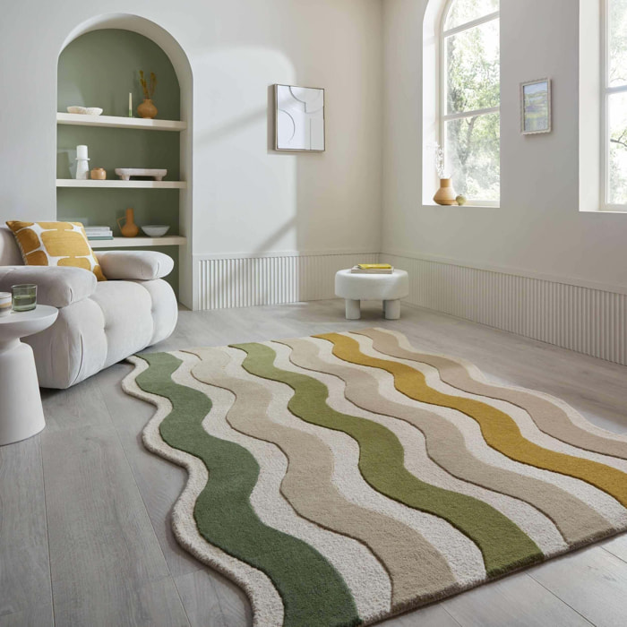 Tapis en laine festonné CASCADE