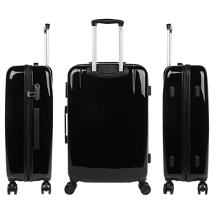 Juego De Maletas Pc Itaca Base Negro Negro Aguacate