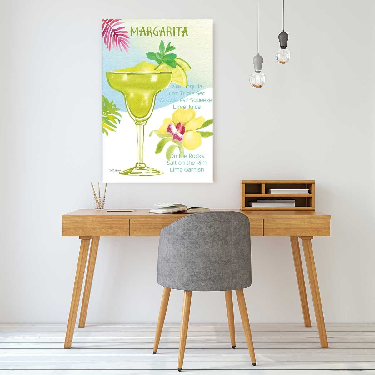 Tableau Margarita en aquarelle Toile imprimée