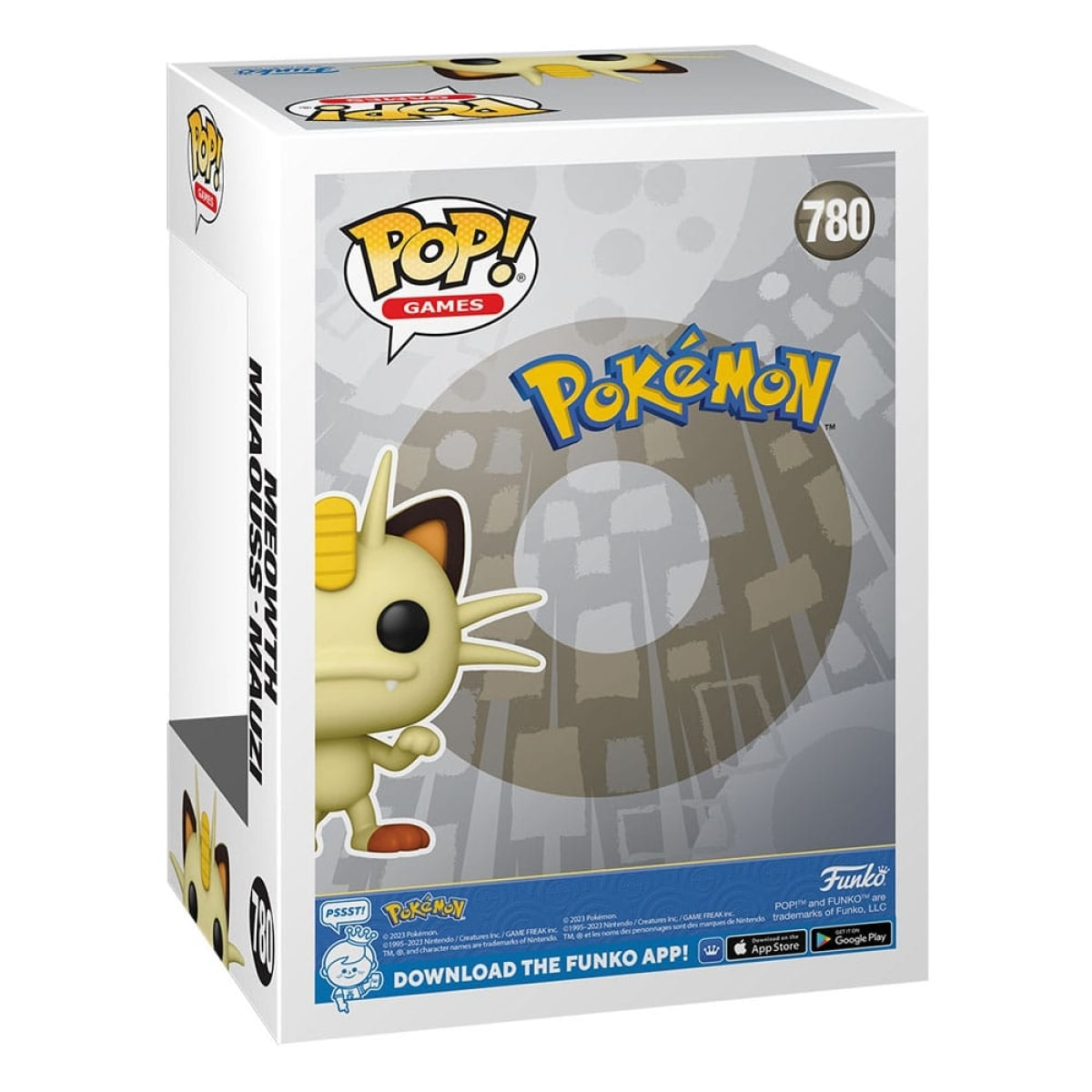 Pokemon Funko Pop! Games Vinile Figura Meowth 9 Cm