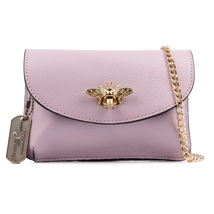 Aquilonia borsa a mano donna. Pelle autentica finitura Dollaro.