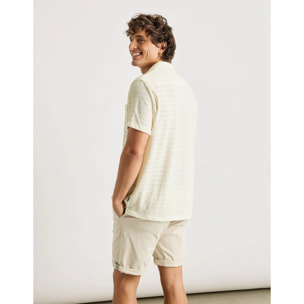 Camisa Manga Corta Beige Claro - Puntillet