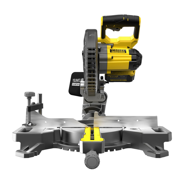 Scie à Onglet Radiale Sans Fil STANLEY FATMAX V20 SFMCS701M1-QW 190 mm avec 1 Batterie 18 V 4,0 Ah 1 Lame 40 Dents