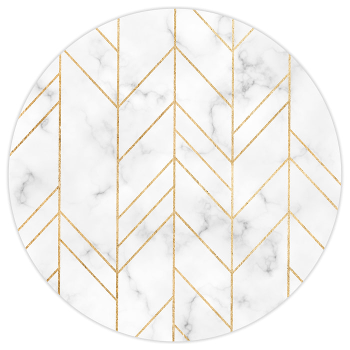 Alfombras vinílicas de Ceramiko - Mármol y geométrico gris