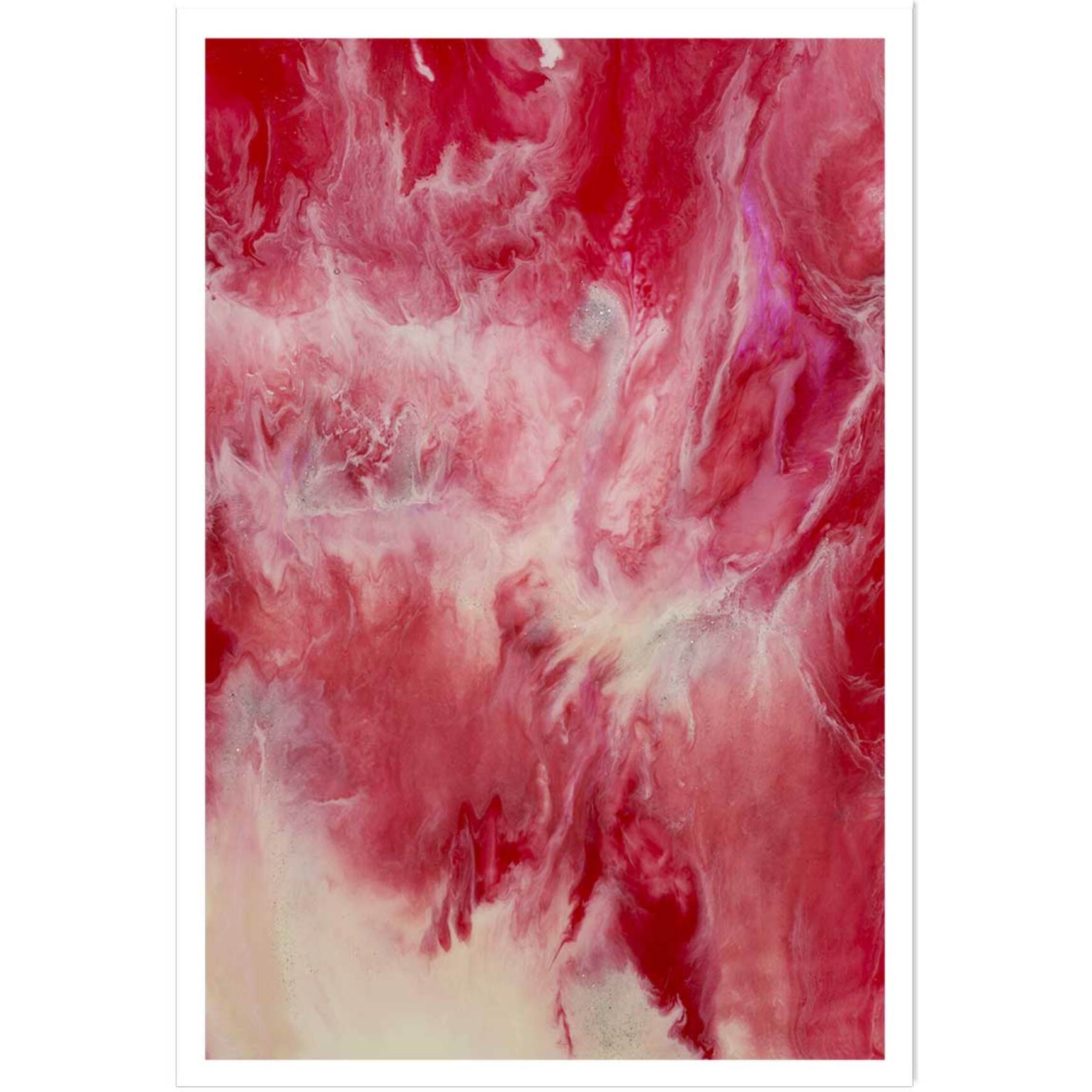 Poster vanille fraise Affiche seule