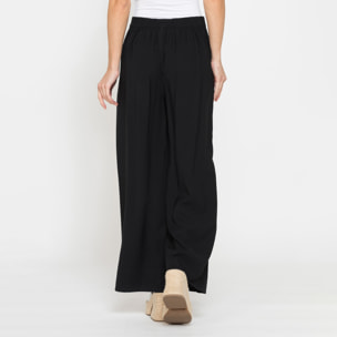 JEANS A PALAZZO IN MISTO VISCOSA. COMFORT FIT