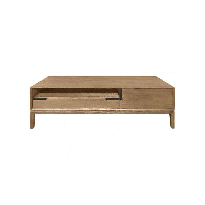 Meuble TV avec rangements en bois d'acacia - AMALFI